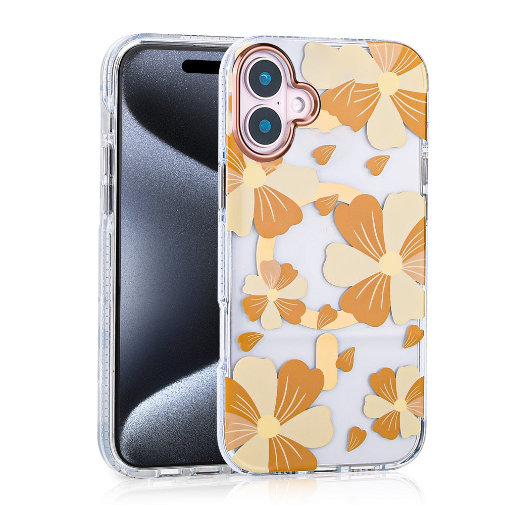 Apple iPhone 16 Plus Kılıf M-safe Şarj Özellikli Zore Papat Kapak Turuncu