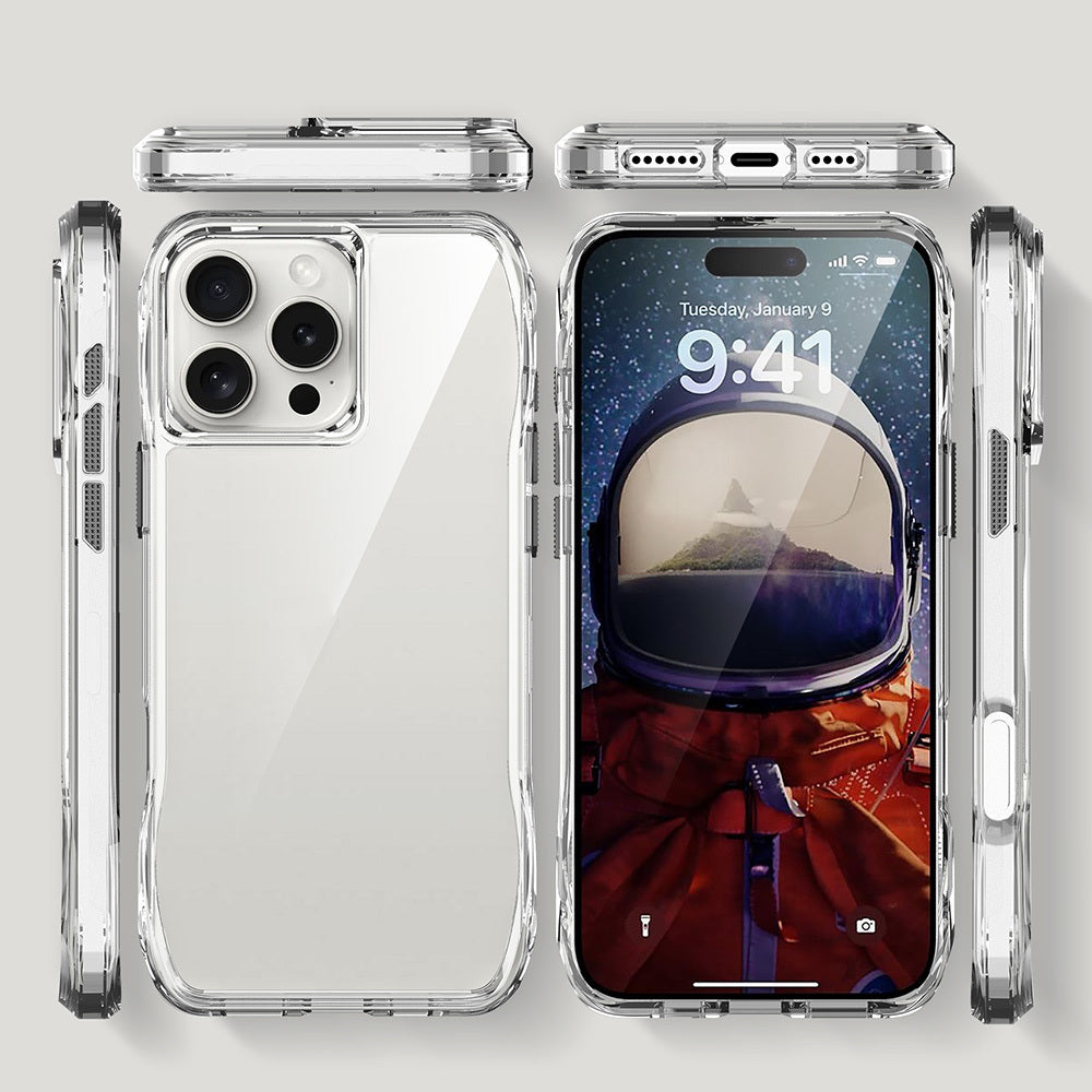 Apple iPhone 16 Pro Max Kılıf Airbagli Şeffaf Zore İncek Kapak Şeffaf