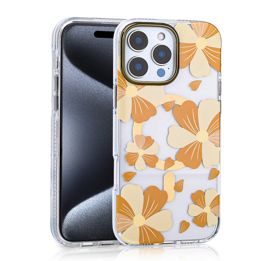 Apple iPhone 16 Pro Max Kılıf M-safe Şarj Özellikli Zore Papat Kapak Turuncu