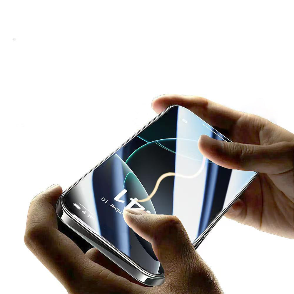 Apple iPhone 16 Pro Max Zore 3D Mobi HD Temperli Cam Ekran Koruyucu + Kolay Uygulama Aparatı Şeffaf