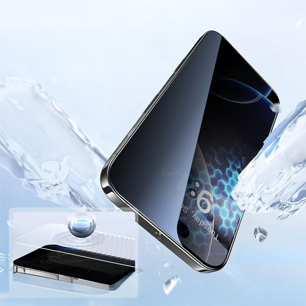 Apple iPhone 16 Pro Zore 3D Mobi HD Temperli Cam Ekran Koruyucu + Kolay Uygulama Aparatı Şeffaf