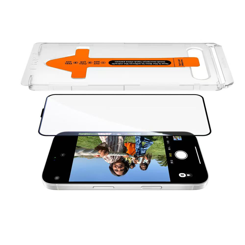 Apple iPhone 16 Pro Zore 3D Mobi HD Temperli Cam Ekran Koruyucu + Kolay Uygulama Aparatı Şeffaf