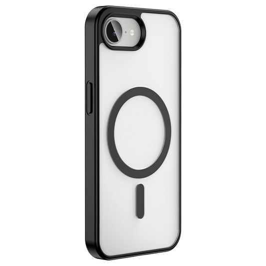 Apple iPhone 16E Kılıf M-safe Wireless Şarj Özellikli Silikon Zore Ege Kapak Siyah