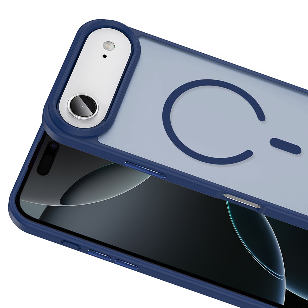 Apple iPhone 17 Air Kılıf M-safe Şarj Özellikli Mat Arka Yüzey Zore Sio Kapak Desert Titanyum