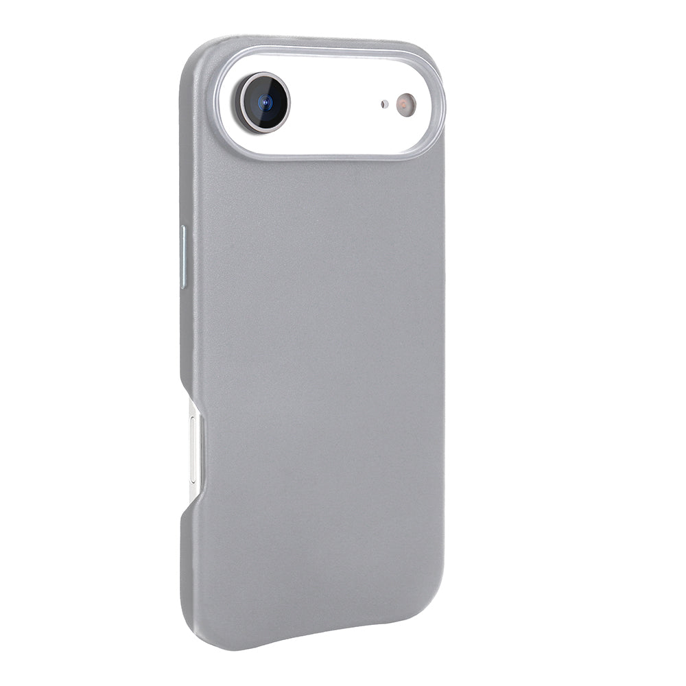 Apple iPhone 17 Air Kılıf M-safe Şarj Özellikli PU Deri Görünümlü Zore Kupra Kapak Lacivert