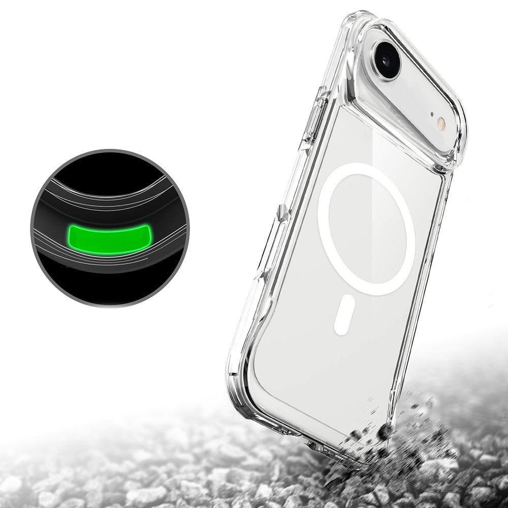 Apple iPhone 17 Air Kılıf Zore M-safe Şarj Özellikli T-Max M-safe Kapak Şeffaf