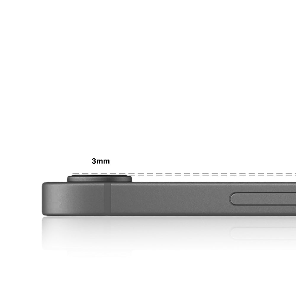 Apple iPhone 17 Air Zore Mikro Kamera Lens Koruyucu Gri