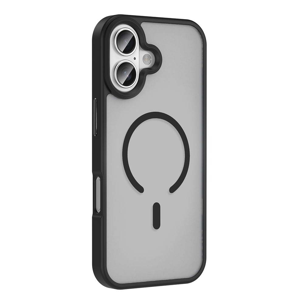 Apple iPhone 17 Kılıf M-safe Şarj Özellikli Mat Arka Yüzey Zore Sio Kapak Lacivert