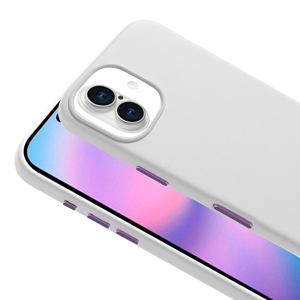 Apple iPhone 17 Kılıf M-safe Şarj Özellikli PU Deri Görünümlü Zore Kupra Kapak Lacivert