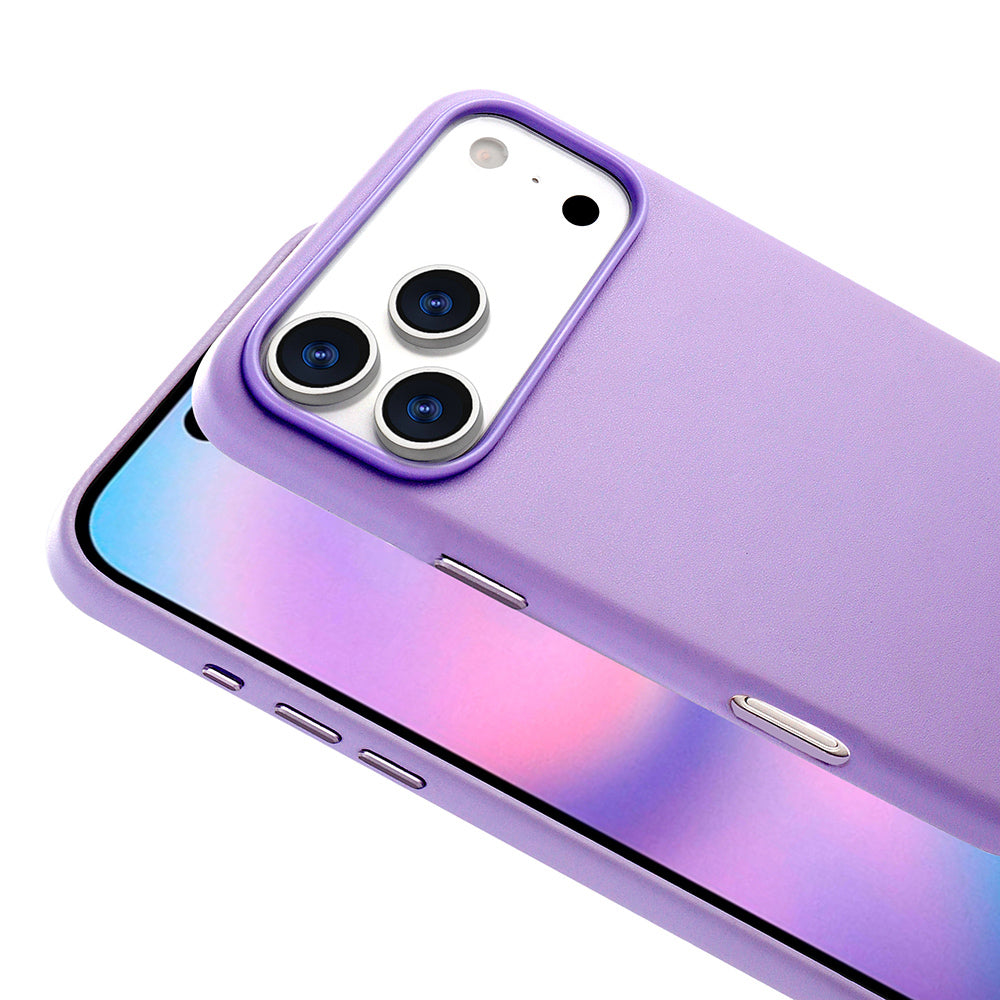 Apple iPhone 17 Pro Max Kılıf M-safe Şarj Özellikli PU Deri Görünümlü Zore Kupra Kapak Gri