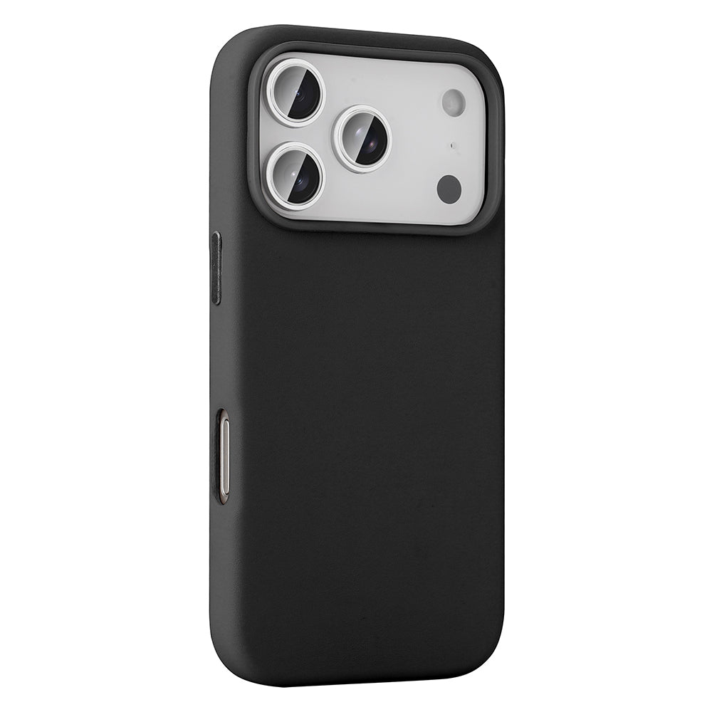 Apple iPhone 17 Pro Max Kılıf M-safe Şarj Özellikli PU Deri Görünümlü Zore Kupra Kapak Mor