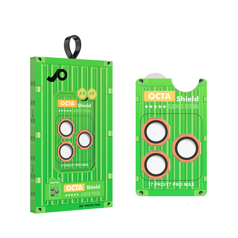 Apple iPhone 17 Pro Max Zore CL-19 Kamera Lens Koruyucu Turuncu