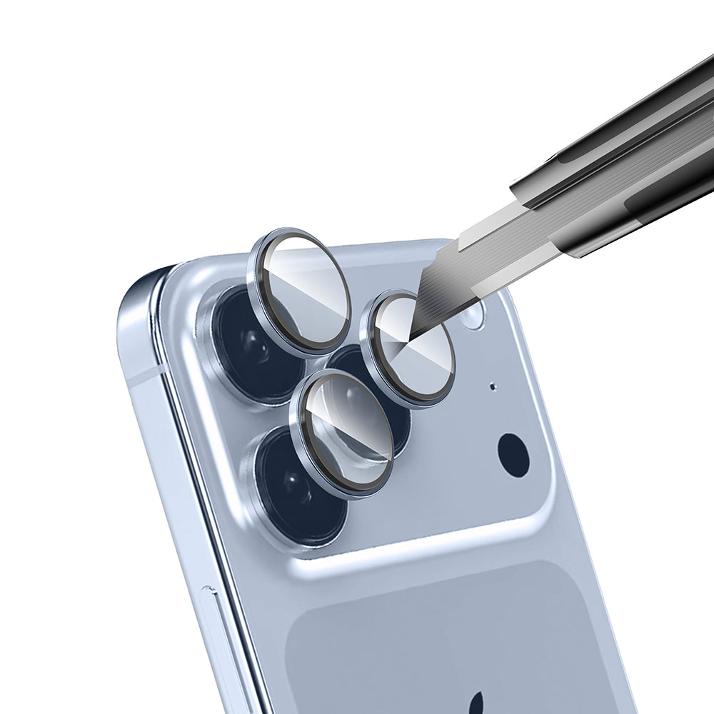 Apple iPhone 17 Pro Max Zore Mikro Kamera Lens Koruyucu Lacivert