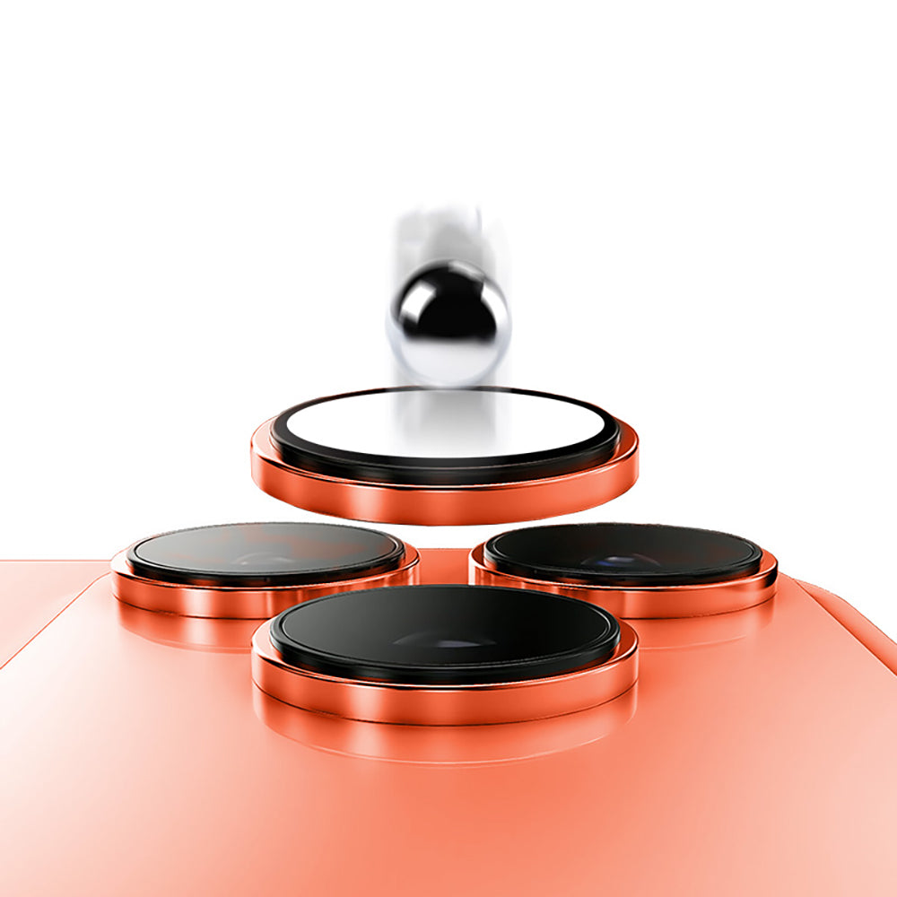 Apple iPhone 17 Pro Max Zore Mikro Kamera Lens Koruyucu Turuncu