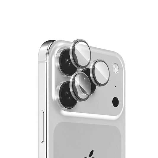 Apple iPhone 17 Pro Max Zore Mikro Kamera Lens Koruyucu Gümüş