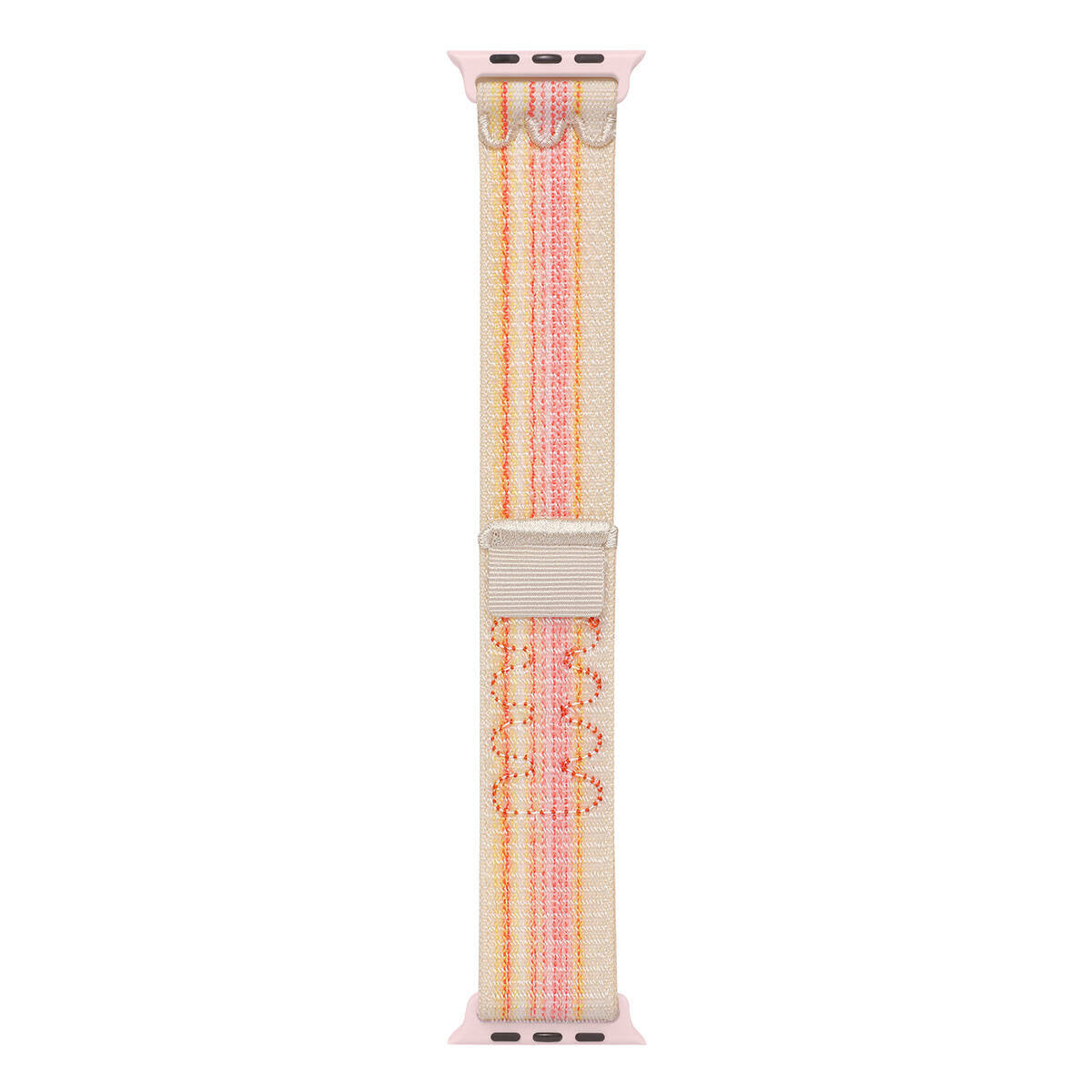 Apple Watch 10 42mm KRD-91 Hasır Kordon Strap Kayış Pembe