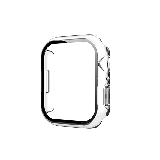 Apple Watch 10 42mm Sert PC Kasa ve Ekran Koruyucu Zore Watch Gard 37 Şeffaf