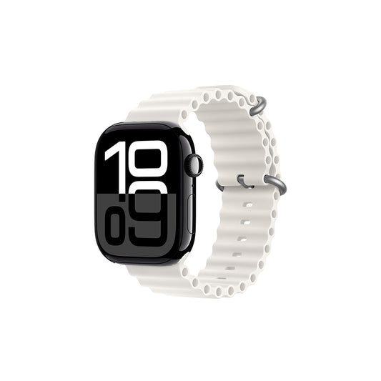 Apple Watch 10 42mm Zore KRD-75 Silikon Kordon Beyaz