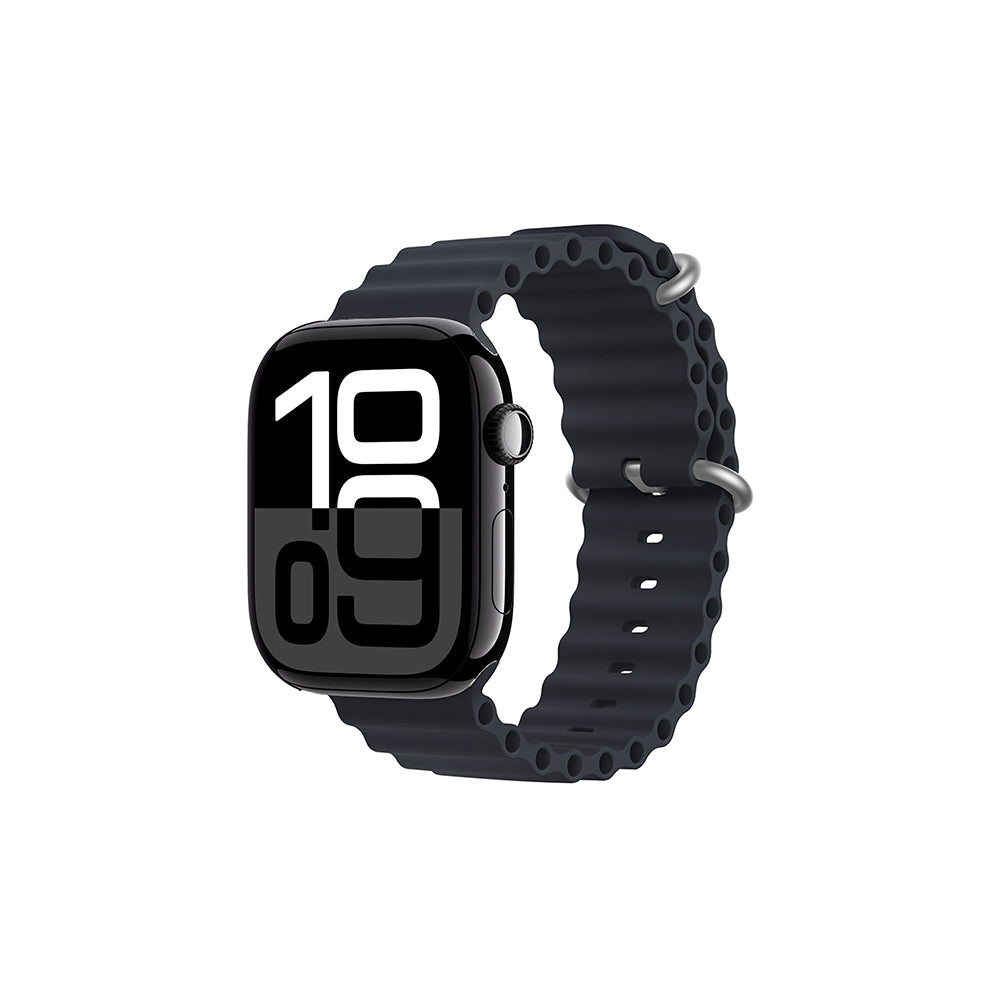 Apple Watch 10 42mm Zore KRD-75 Silikon Kordon Midnight