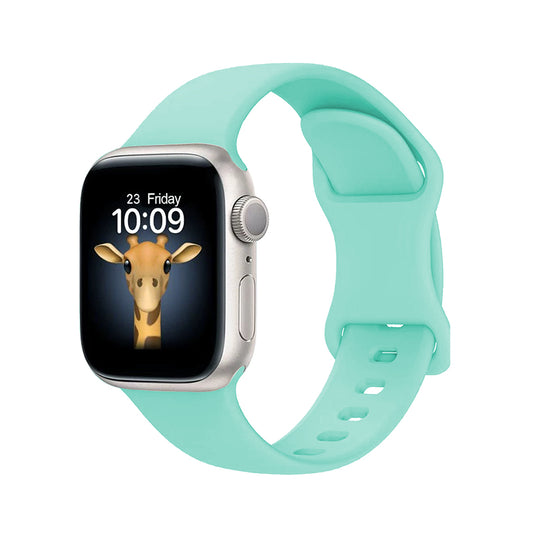 Apple Watch 10 46mm Zore KRD-131 Silikon Kordon Strap Kayış Açık Yeşil