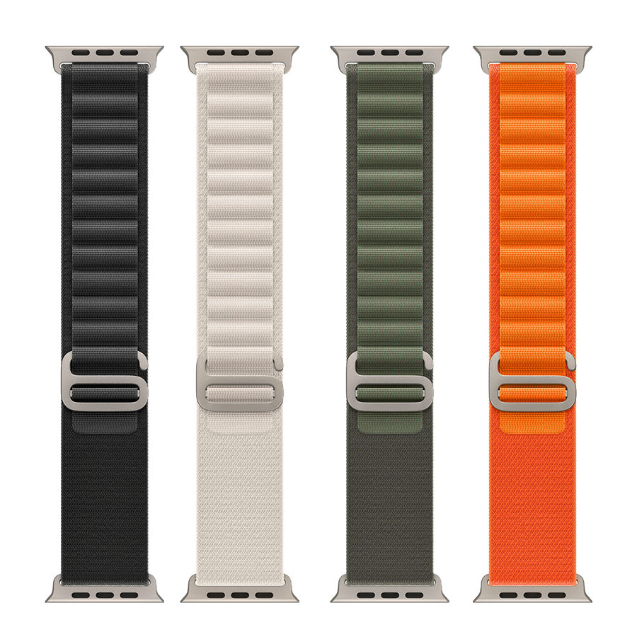 Apple Watch 10 46mm Zore KRD-74 Hasır Kordon Siyah-Mavi