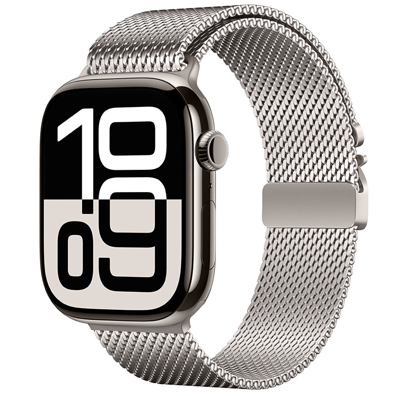 Apple Watch 38mm Zore KRD-121 Metal Hasır Kordon Gümüş