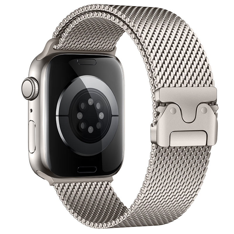 Apple Watch 40mm Zore KRD-121 Metal Hasır Kordon Gri