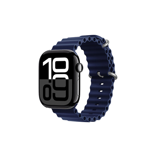 Apple Watch 10 46mm Zore KRD-75 Silikon Kordon Lacivert