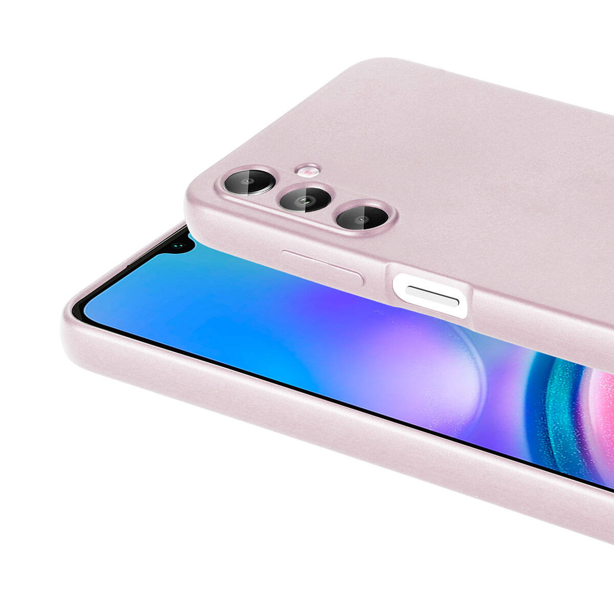 Galaxy A05S Kılıf Zore Premier Silikon Kapak Saks Mavi