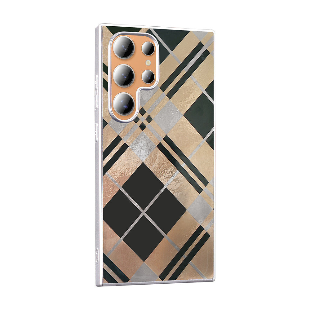 Galaxy S23 Ultra Kılıf Desenli Zore Mep Kapak Gri Leopar