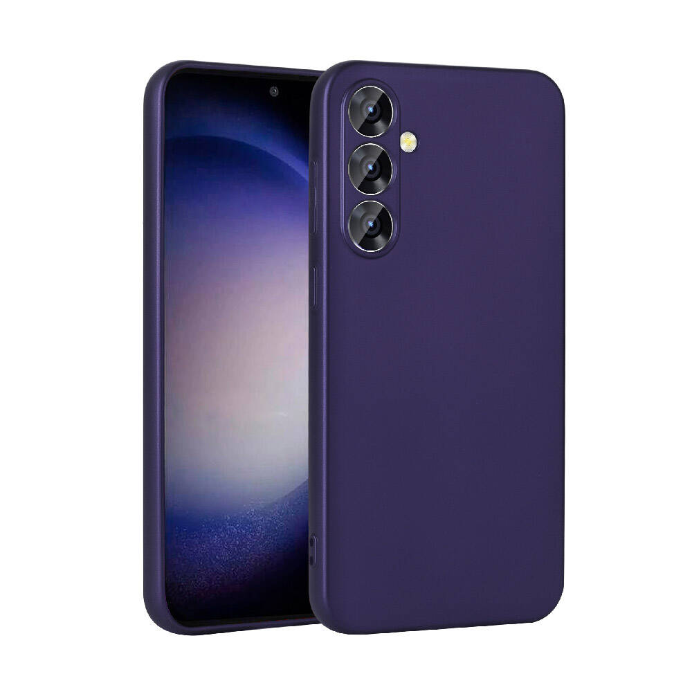 Galaxy S24 Plus Kılıf Zore Premier Silikon Kapak Lacivert