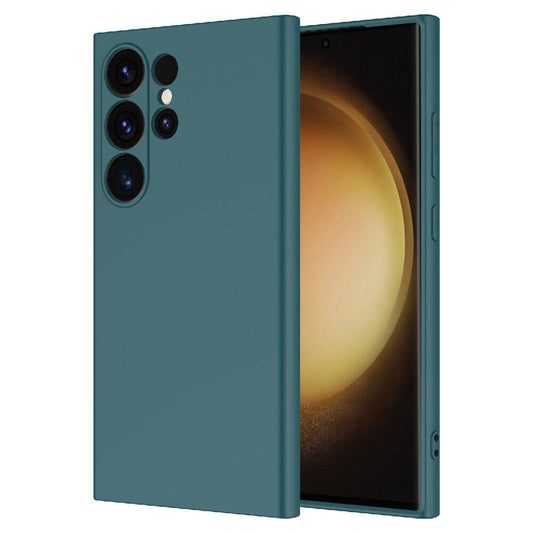 Galaxy S24 Ultra Kılıf Zore Mara Lansman Kapak Koyu Yeşil