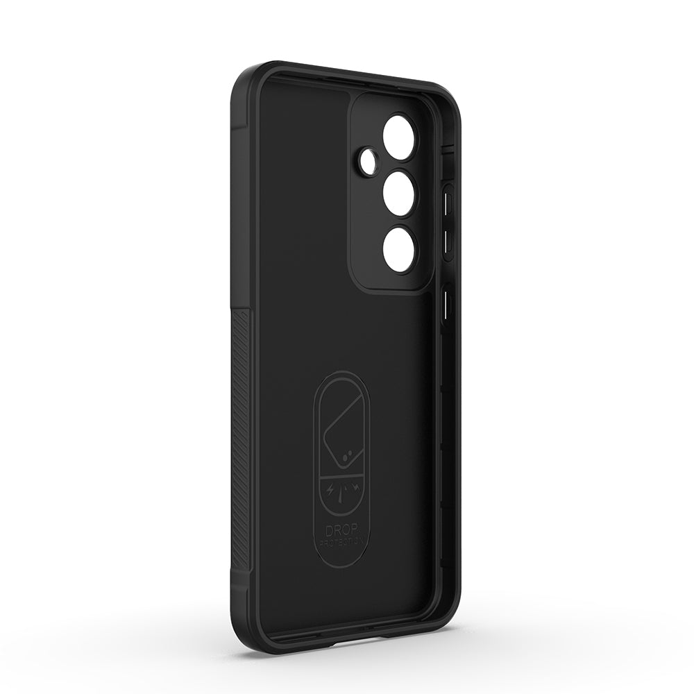 Galaxy S25 FE Kılıf Esnek TPU Oyuklu Arka Yüzey Tasarımlı Zore Etnik Silikon Kapak Koyu Yeşil