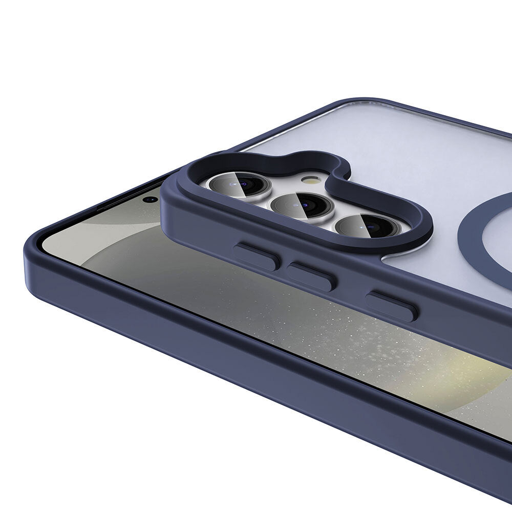 Galaxy S25 FE Kılıf M-safe Şarj Özellikli Mat Arka Yüzey Zore Sio Kapak Gri