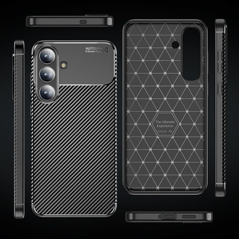 Galaxy S25 FE Kılıf Zore Negro Silikon Kapak Siyah