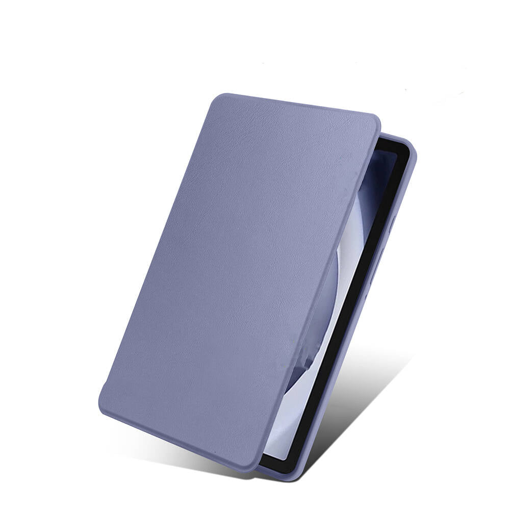 Galaxy Tab A9 Kılıf Zore Termik Kalem Bölmeli Dönebilen Standlı Kılıf Pembe