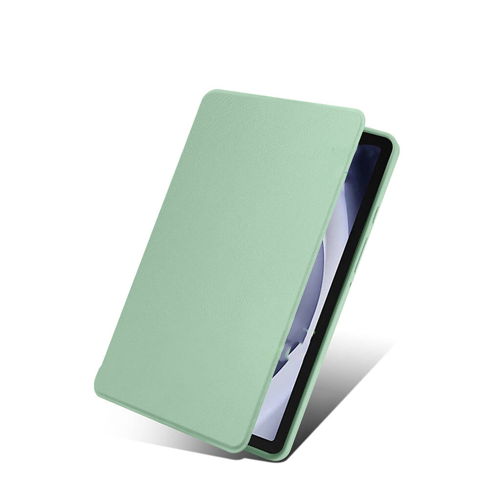 Galaxy Tab A9 Kılıf Zore Termik Kalem Bölmeli Dönebilen Standlı Kılıf Lacivert