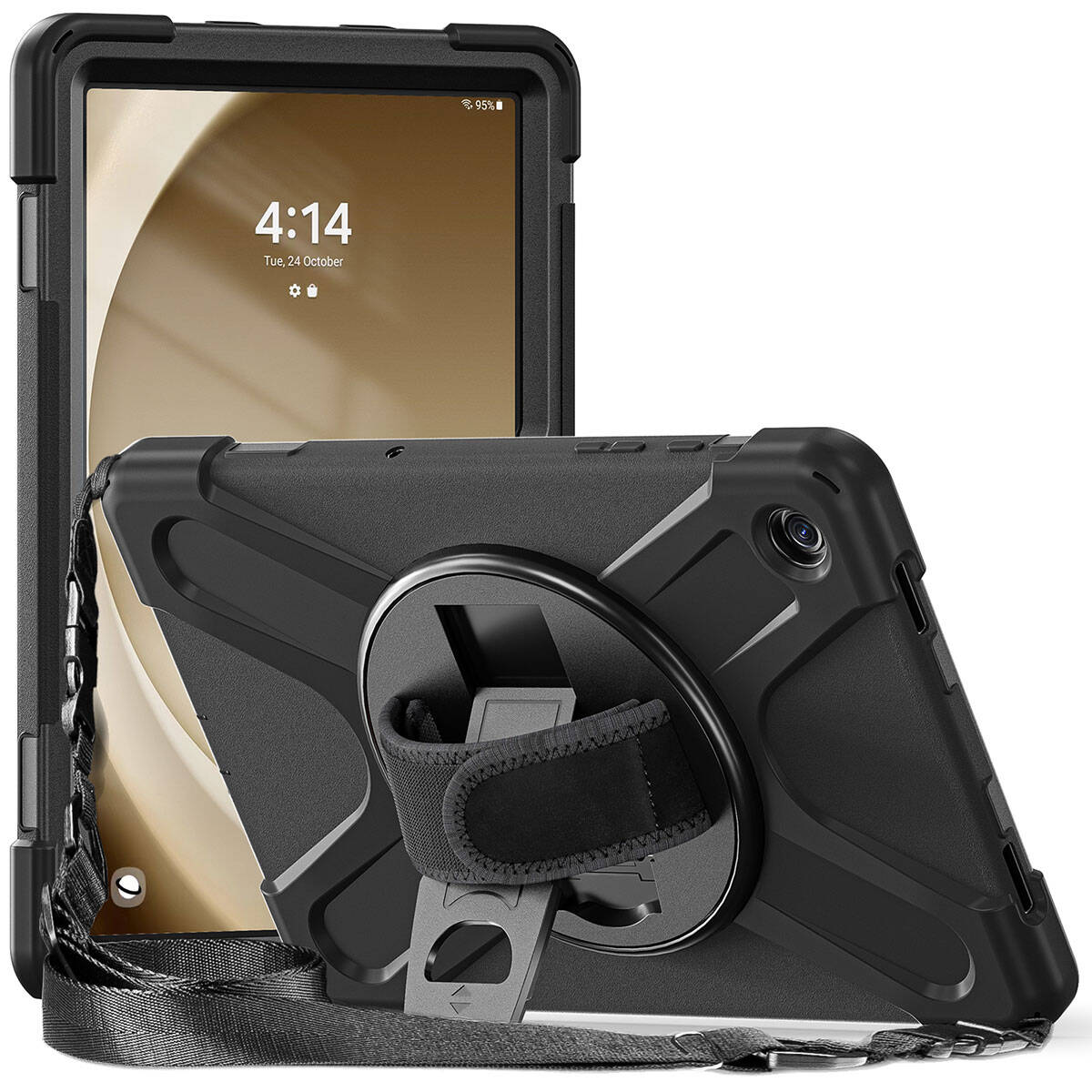 Galaxy Tab A9 Plus Zore Defender Tablet Silikon Siyah