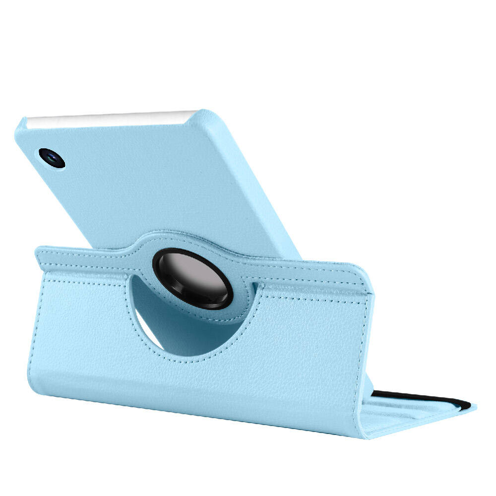 Galaxy Tab A9 Plus Zore Dönebilen Standlı Kılıf Mor