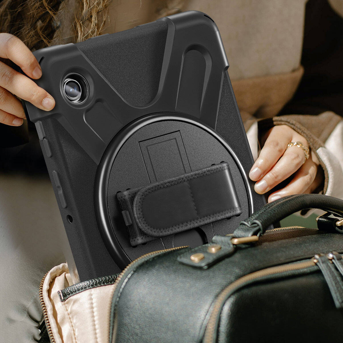 Galaxy Tab A9 Zore Defender Tablet Silikon Siyah