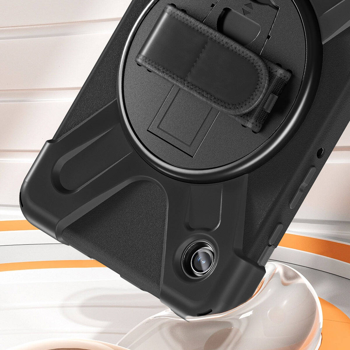 Galaxy Tab A9 Zore Defender Tablet Silikon Siyah