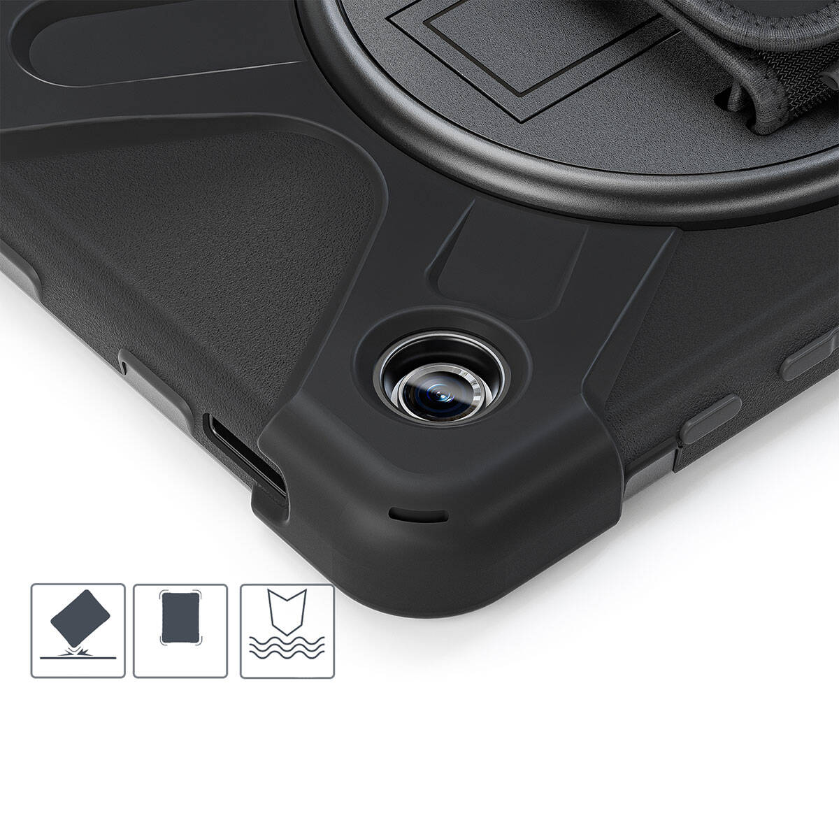 Galaxy Tab A9 Zore Defender Tablet Silikon Siyah