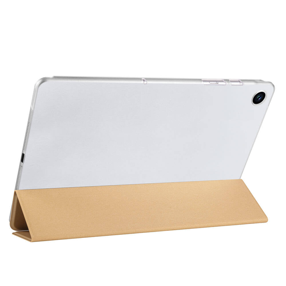 Galaxy Tab A9 Zore Smart Cover Standlı 1-1 Kılıf Gold