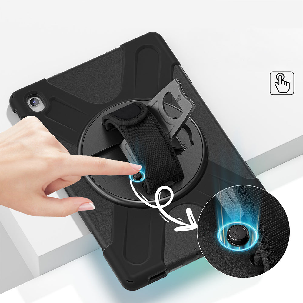 Galaxy Tab S10 FE Plus Zore Defender Tablet Silikon Siyah