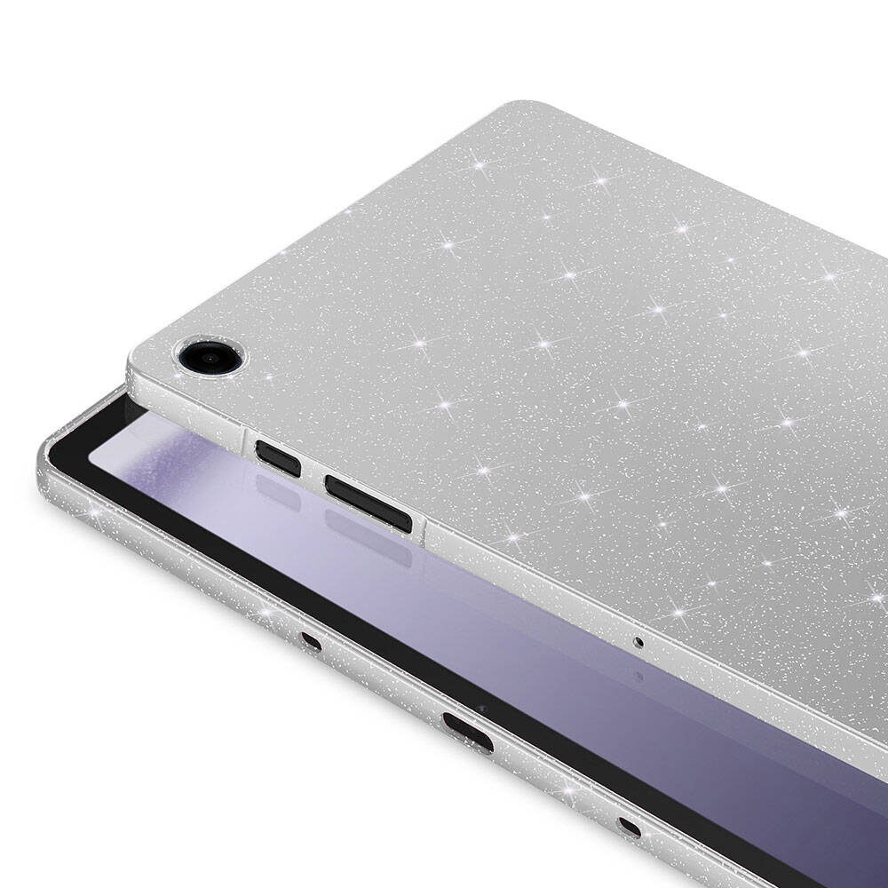 Galaxy Tab S10 FE Simli Parlak Görünümlü Zore Tablet Koton Kılıf Siyah