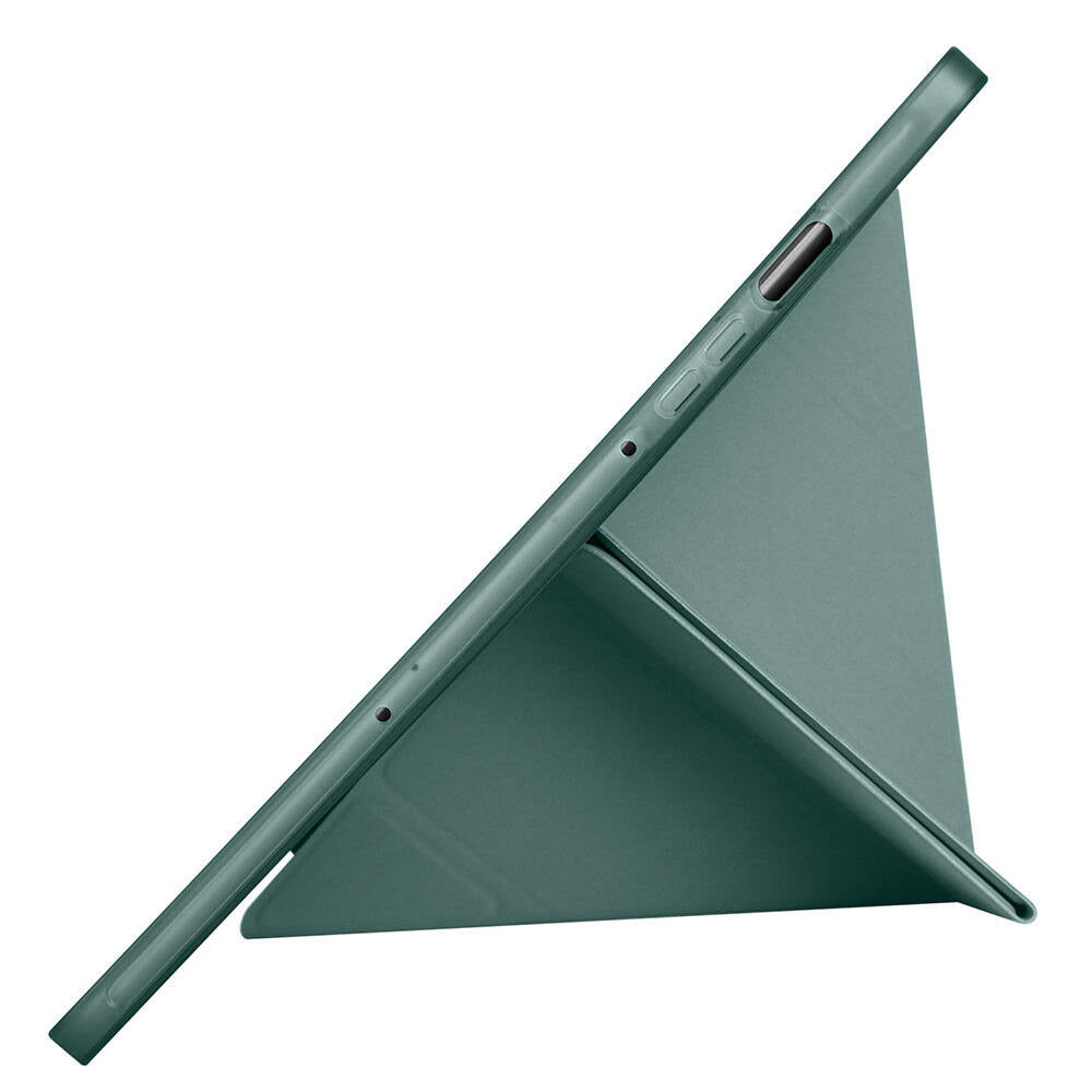 Galaxy Tab S10 Lite Kılıf Zore Tri Folding Kalem Bölmeli Standlı Kılıf Siyah