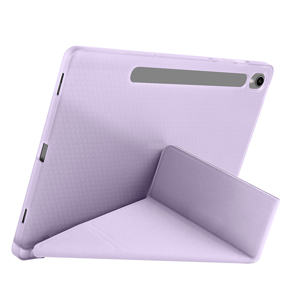 Galaxy Tab S10 Lite Kılıf Zore Tri Folding Kalem Bölmeli Standlı Kılıf Yeşil