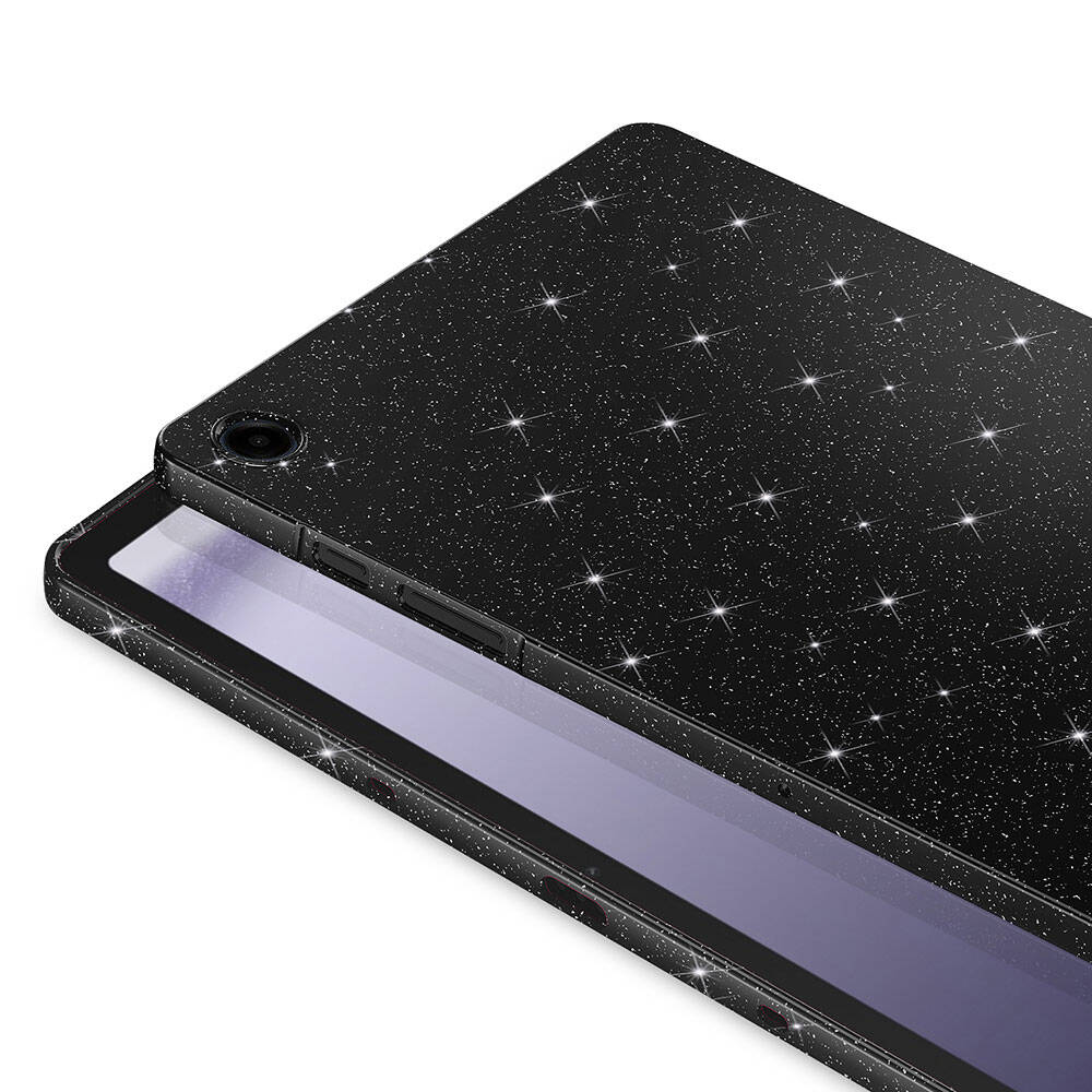 Galaxy Tab S10 Lite Simli Parlak Görünümlü Zore Tablet Koton Kılıf Pembe Koyu