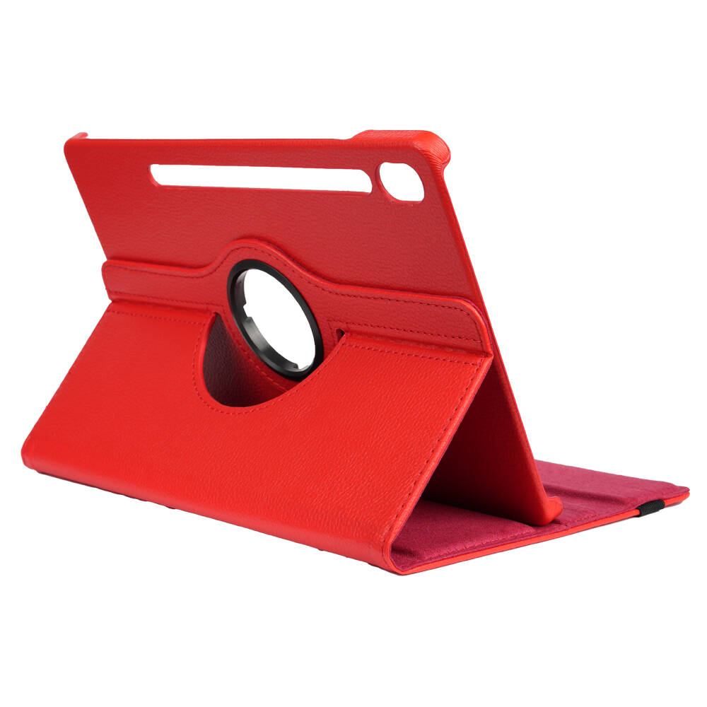 Galaxy Tab S10 Lite Zore Dönebilen Standlı Kılıf Pembe Koyu