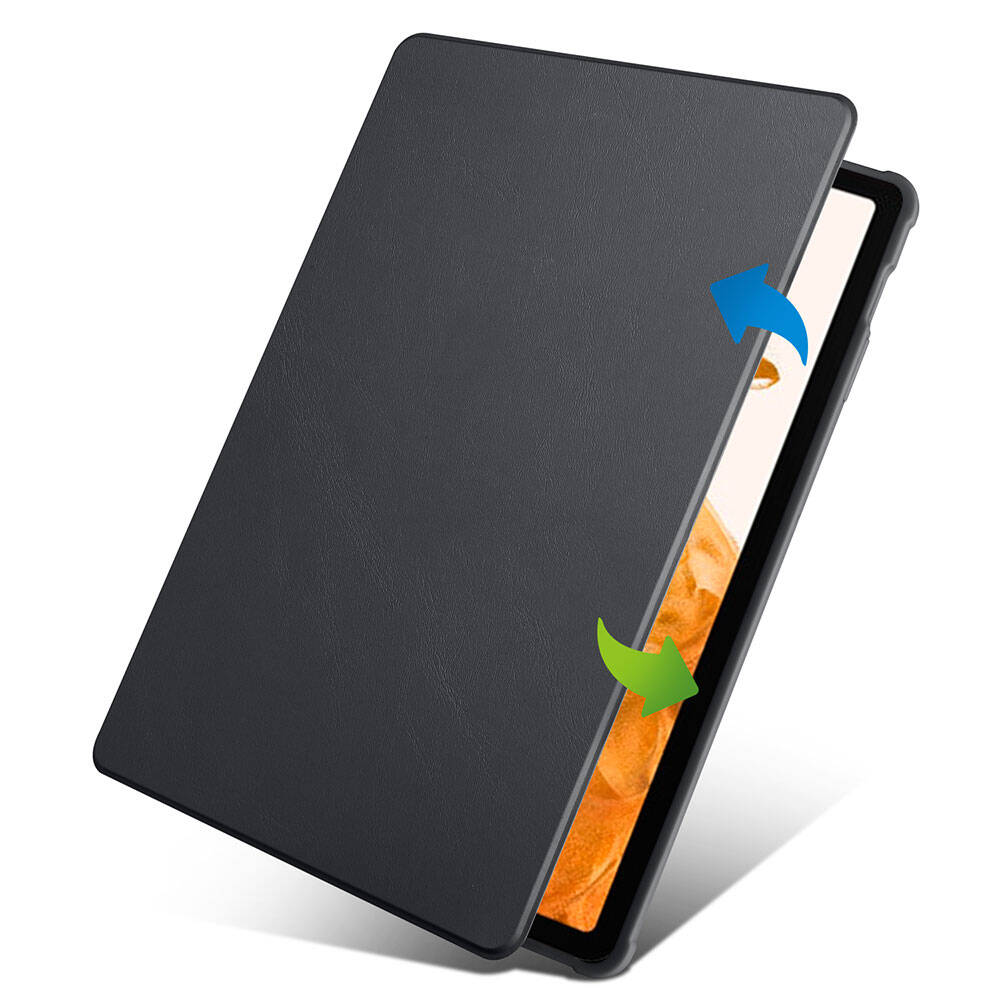 Galaxy Tab S10 Plus Kılıf Zore Termik Kalem Bölmeli Dönebilen Standlı Kılıf Açık Yeşil